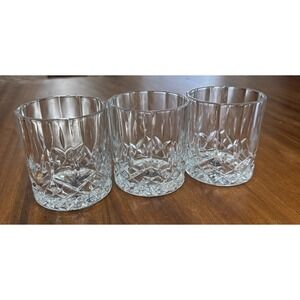 MARQUIS BY WATERFORD MARKHAM CRYSTAL LOW BALL GLASSES 3.75" Lot 3
